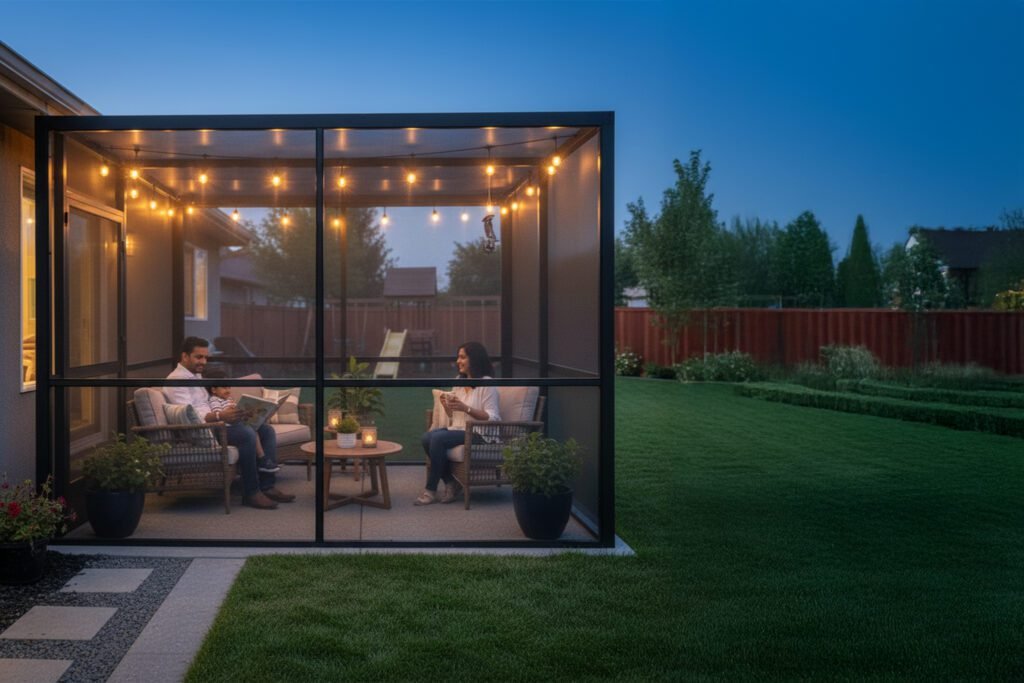 Mosquito misting system vs. insect screen