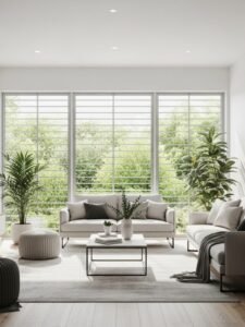 Modern home with stainless steel mosquito net windows and doors